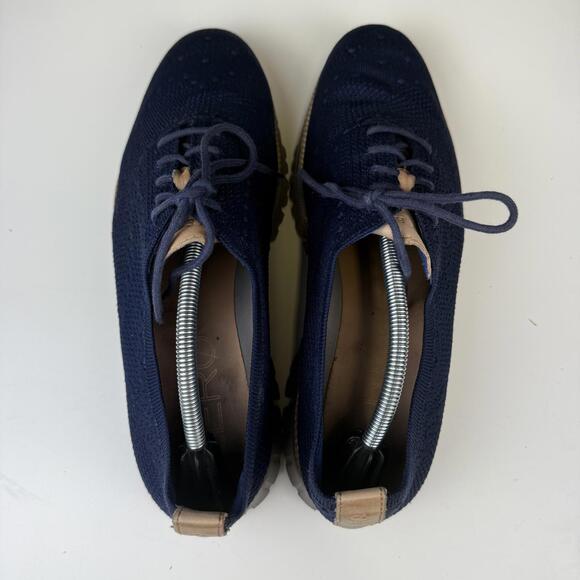 Cole Haan Shoes Mens 11 Blue Stitchlite Comfort Casual Dress Zerogrand - Picture 6 of 9